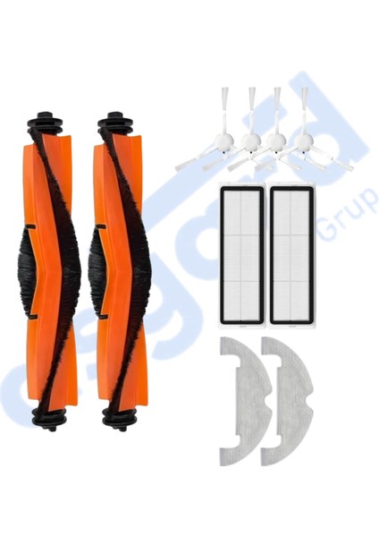 Xiaomi Mop 2 Ultra – X10 Uyumlu 2 Ana Fırça 4 Yan Fırça 2 Filtre 2 Mop