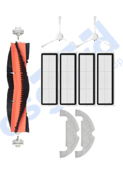 Dreame D10 Plus – D10S Plus – D10 Plus Gen 2 Uyumlu 1 Ana Fırça 2 Yan Fırça 4 Filtre 2 Mop