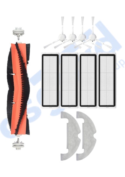 Dreame D10 Plus – D10S Plus – D10 Plus Gen 2 Uyumlu 1 Ana Fırça 4 Yan Fırça 4 Filtre 2 Mop
