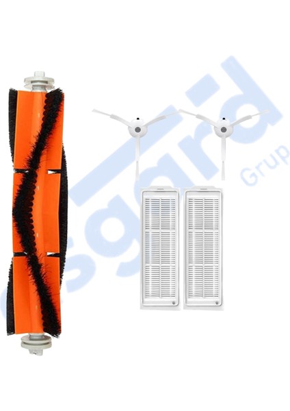 Xiaomi Mop 2 Pro (MJST1SHW) -Mop 2 Lite Uyumlu 1 Ana Fırça 2 Yan Fırça 2 Filtre
