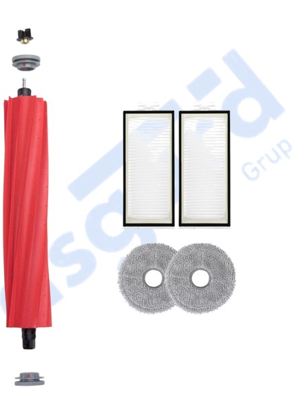 Roborock Q Revo Pro-S-Maxv Uyumlu 1 Ana Fırça 2 Filtre 2 Mop