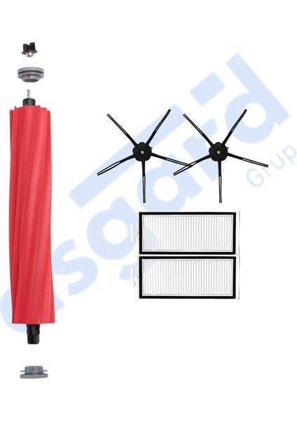 Roborock Q7 , Q7+ , Q7 Max , Q7 Max+ Uyumlu 1 Ana Fırça 2 Yan Fırça 2 Filtre