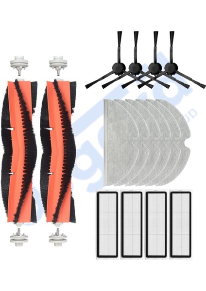 Xiaomi 1c,2c,mop 2 Uyumlu 2 Ana Fırça 4 Yan Fırça 4 Filtre 6 Mop