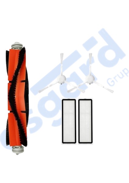 Dreame F9 Pro Uyumlu 1 Ana Fırça 2 Yan Fırça 2 Filtre