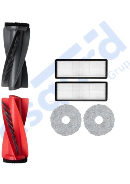 Roborock Qrevo Curv Uyumlu 1 Ana Fırça 2 Filtre 2 Mop