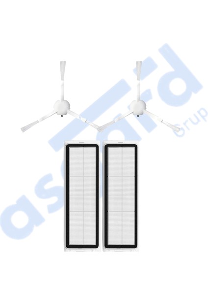Dreame L10 S Pro, L10S Pro Gen 2, L10S Plus Uyumlu 2 Yan Fırça 2 Filtre