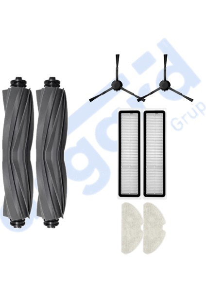 Dreame D10S, D10S Pro, D9 Max Gen 2 uyumlu 2 Ana Fırça 2 Yan Fırça 2 Filtre 2 Mop