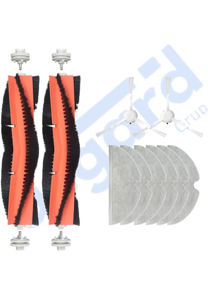 Xiaomi 1c,2c,mop 2 Uyumlu 2 Ana Fırça 2 Yan Fırça 6 Mop