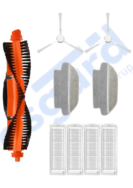 Viomi Se , V2 (Pro-Max) , V3,v3 Pro Uyumlu 1 Ana Fırça 2 Yan Fırça 4 Filtre 2 Mop