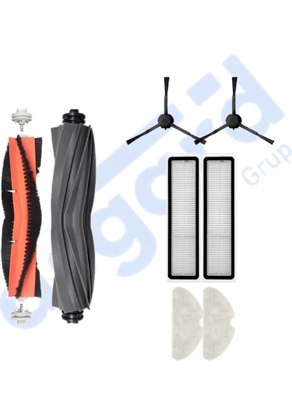 Dreame D10S, D10S Pro, D9 Max Gen 2 uyumlu 2 Ana Fırça 2 Yan Fırça 2 Filtre 2 Mop