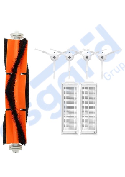 Xiaomi Mop 2 Pro (MJST1SHW) -Mop 2 Lite Uyumlu 1 Ana Fırça 4 Yan Fırça 2 Filtre