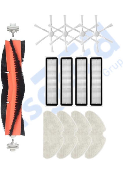 Dreame D10S, D10S Pro, D9 Max Gen2 Uyumlu 1 Ana Fırça 4 Yan Fırça 4 Filtre 4 Mop