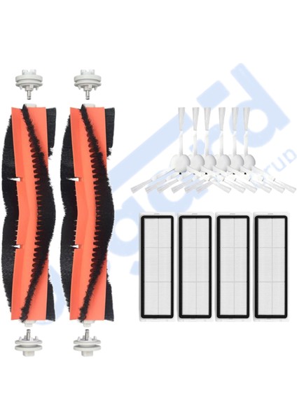 Xiaomi 1c,2c,mop 2 Uyumlu 2 Ana Fırça 6 Yan Fırça 4 Filtre