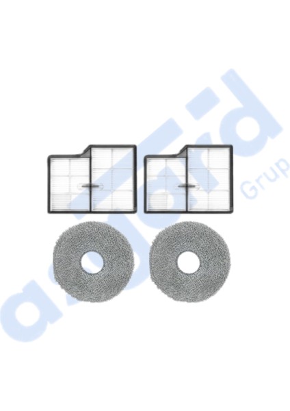 Roborock Saros 10- Saros 10r Uyumlu 2 Filtre 2 Mop