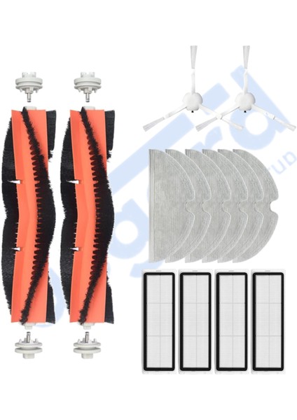 Xiaomi 1c,2c,mop 2 Uyumlu 2 Ana Fırça 2 Yan Fırça 4 Filtre 6 Mop