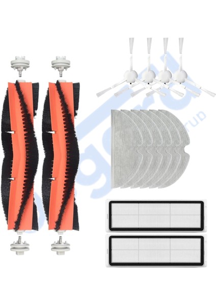 Xiaomi 1c,2c,mop 2 Uyumlu 2 Ana Fırça 4 Yan Fırça 2 Filtre 6 Mop