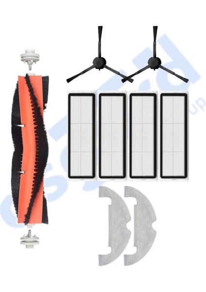 Dreame D10 Plus – D10S Plus – D10 Plus Gen 2 Uyumlu 1 Ana Fırça 2 Yan Fırça 4 Filtre 2 Mop