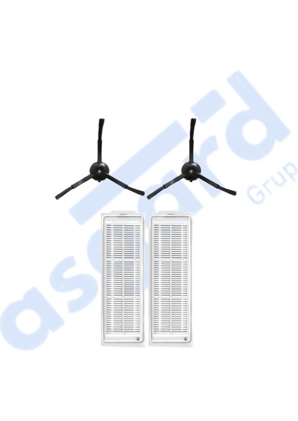 Xiaomi Mop 2 Pro (MJST1SHW) -Mop 2 Lite Uyumlu 2 Yan Fırça 2 Filtre