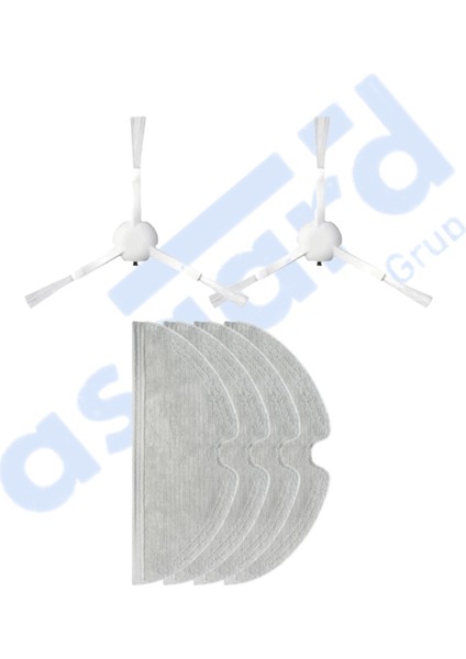 Xiaomi 1c,2c,mop 2 Uyumlu 2 Yan Fırça 4 Mop