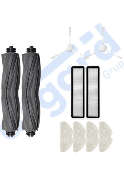 Dreame D10S, D10S Pro, D9 Max Gen 2 uyumlu 2 Ana Fırça 2 Yan Fırça 2 Filtre 4 Mop