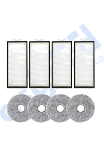Roborock Q Revo Pro-S-Maxv Uyumlu 4 Filtre 4 Mop