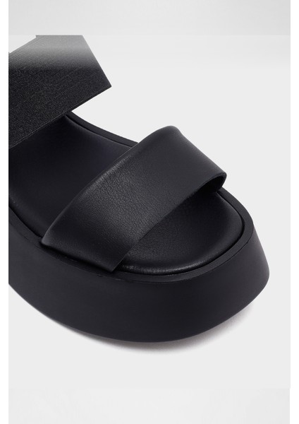 Ollie-Tr Sandalet Düz Sandalet - Siyah indirimleri