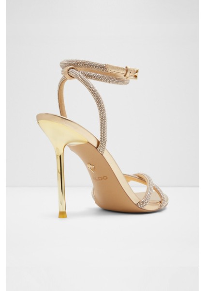 Manaelden Sandalet Orta Boy Topuklu Sandalet - Sarı fiyatları