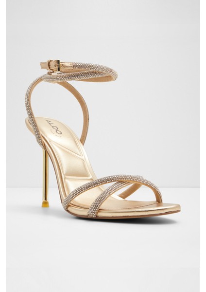 Manaelden Sandalet Orta Boy Topuklu Sandalet - Sarı fırsatları