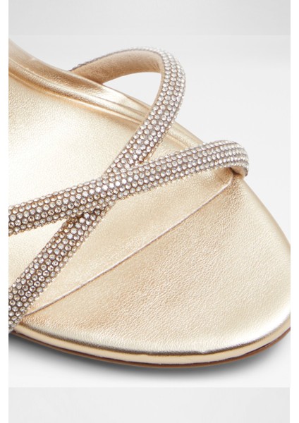 Manaelden Sandalet Orta Boy Topuklu Sandalet - Sarı indirimleri