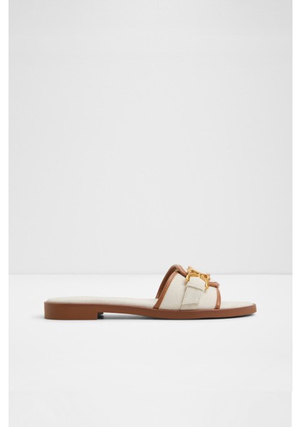 Dallaedar Sandalet Düz Terlik - Beyaz