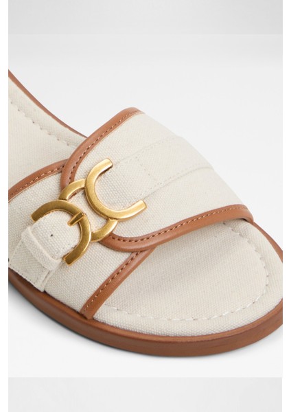 Dallaedar Sandalet Düz Terlik - Beyaz indirimleri