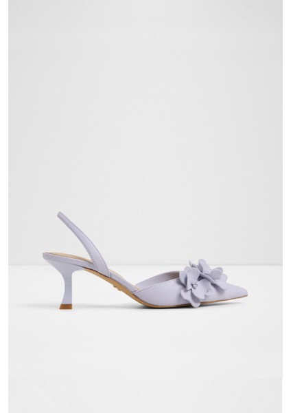 Leilania Ayakkabı Orta Boy Topuklu - Mor