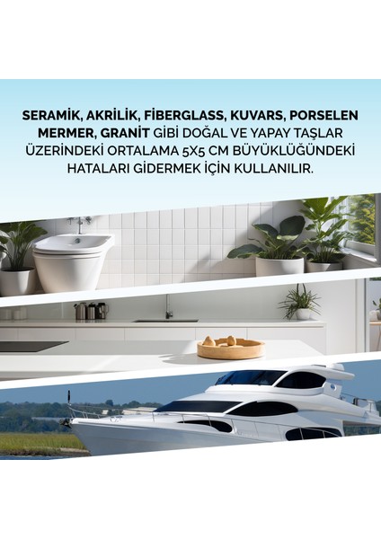 - Seramik ve Akrilik Yüzey Tamir Kiti modelleri