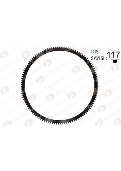 VD151550 Volant Dişlisi Renault 12 117 Diş 7700520332