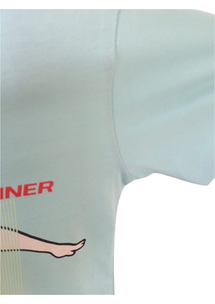 Erkek Çocuk Dijital Baskılı Mint T-Shirt %100 Pamuk 10-11 Yaş Mint modelleri