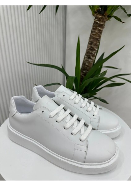 Hakiki Deri Günlük Sneaker Erkek Ayakkabı