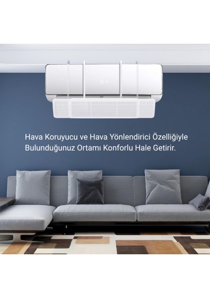 Ayarlanabilir Hava Çarpma Önleyici Tak Çıkar Hava Yönlendirici Split Klima Perde Aksesuarı