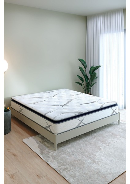 Aqualis Çift Kişilik Pedli Paket Yaylı Yatak 30 cm