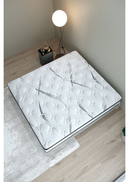 Aqualis Çift Kişilik Pedli Paket Yaylı Yatak 30 cm