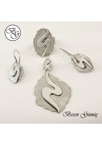 Özel Tasarım Taşsız El Yapımı Gümüş Set