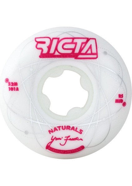 Kaykay Tekerleği 52MM Facchini Orb 101A Kaykay Tekerleği Beyaz