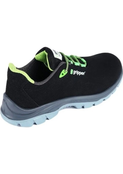 Gripper GPR-153-S2 Siyah Microfiber Nubuk Kompozit Burunlu Iş Ayakkabısı