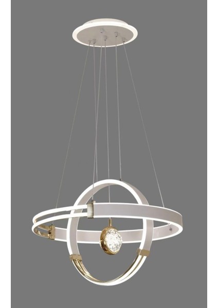 Türkiye’de Tek LED Avize Modeli Modern LEDli Avize 2 Sarkıtlı Model 3 Top 3 Renk