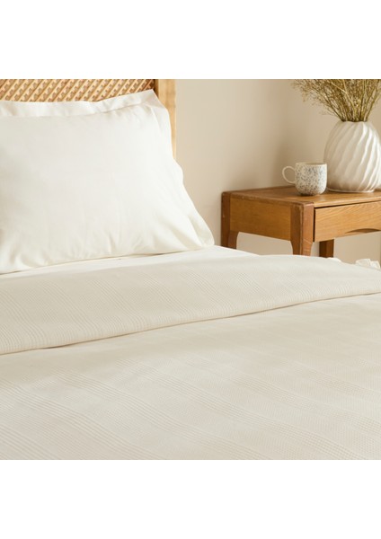 Maye %100 Pamuk Fırfırlı Tek Kişilik Tek Pike Beyaz fiyatları