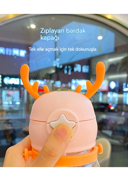 Yeni Çocuk Büyük Kapasiteli Geyik Boynuz Plastik (Yurt Dışından)