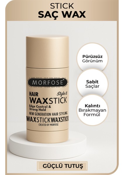 Stick Saç Wax 55 Gr - Saç Sabitleyici, Güçlü Tutuş