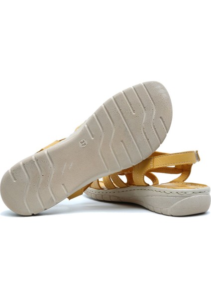 SIB090 Kifidis-Natura Kadın Anatomik Deri Sandalet 36-41