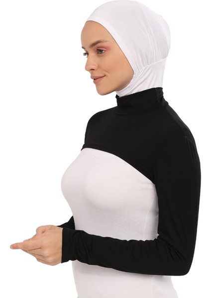 Balıkçı Yakalı Boyunluklu Kolluk - Siyah