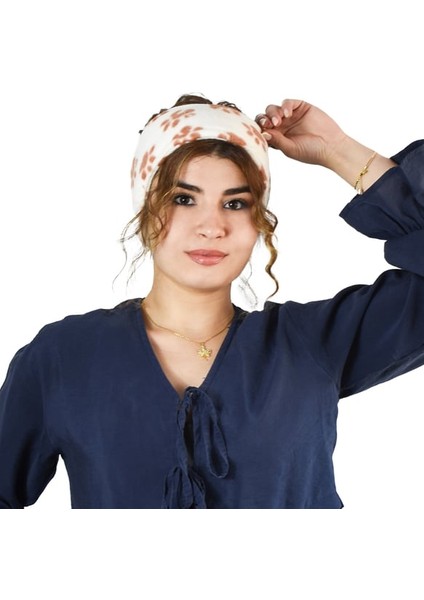 Legosh Polar Kadın Saç Bandı Makyaj Temizleme ve Kışlık Kullanım Için Uygun