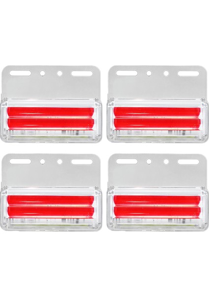 Adet/takım Parlak LED Dönüş Işıkları 24V 56 LED Sinyal Lambası Kamyon Cob Yan Işık Işaretleyici Lamba Araba Kamyonlar Için Kırmızı (Yurt Dışından)